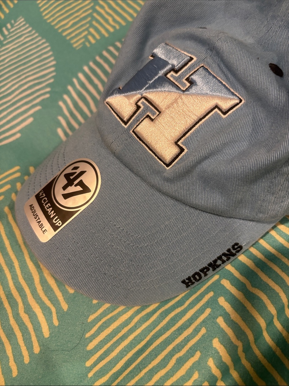 '47 Clean Up Light Blue Baseball Cap Johns Hopkins Blue Jays - Picture 4 of 4